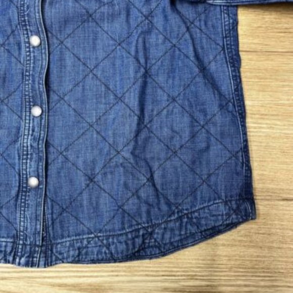 Eddie Bauer Denim Shirt Button Up Shacket - Picture 6 of 16